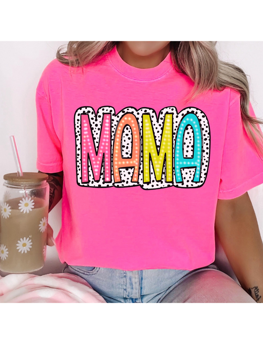 Comfort Colors Dalmatian Doodle Dot Mama Shirt, Doodle Dot Mama shirt ,Mom Shirt,Mama Shirt,Mothers Day Shirt,Gift for Mom