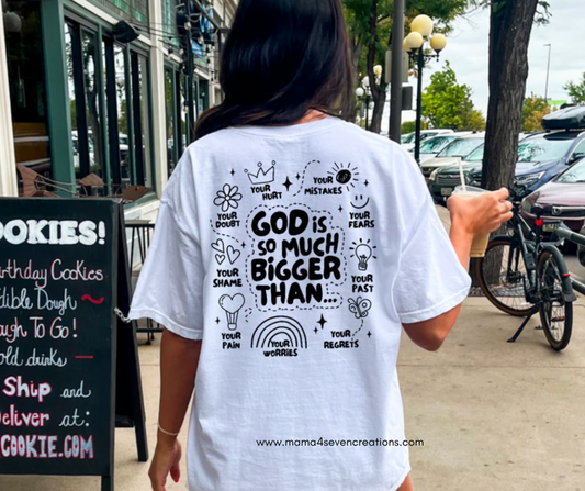 God Is So Much More Than... graphic tee | Christian Graphic Tee